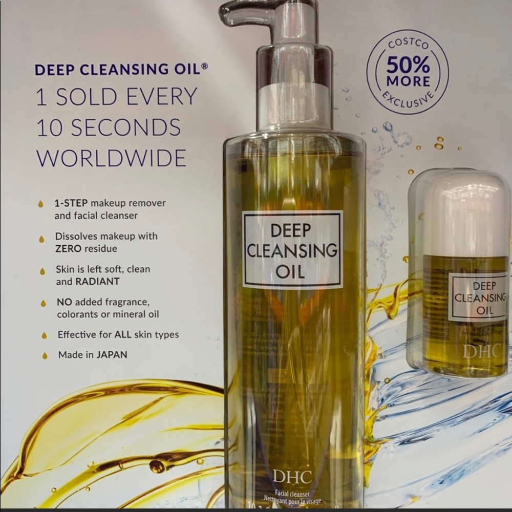 DHC cleansing oil 10.1 oz plus travel size